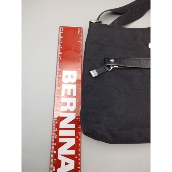 Baggallini Nylon Crossbody Black Purse w/ Outer Pockets 11x7" Bag - Picture 8 of 9